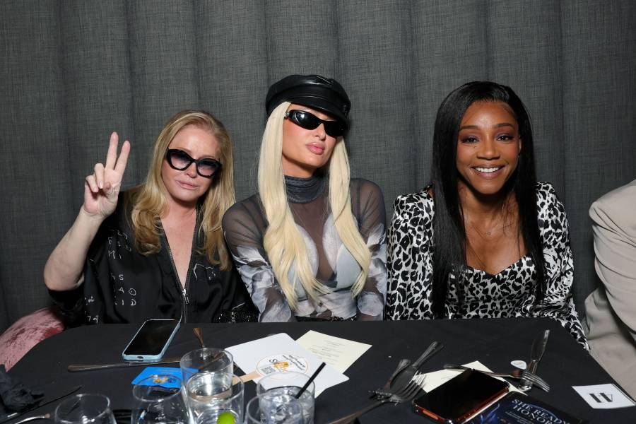 Kathy Hilton, Paris Hilton and Tiffany Haddish