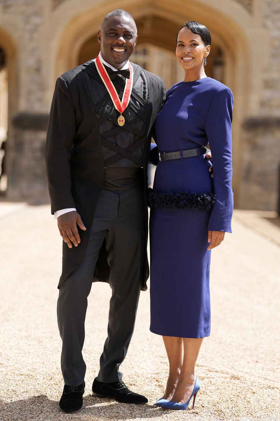 Idris Elba wife Sabrina Dhowre Elba Knight Bachelor investiture ceremony Hot Pics